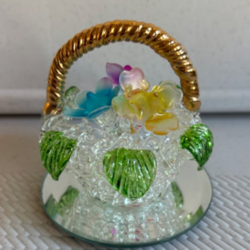 Crystal Flower Basket